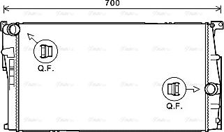 Ava Quality Cooling BW2446 - Radiator, mühərrikin soyudulması www.furqanavto.az