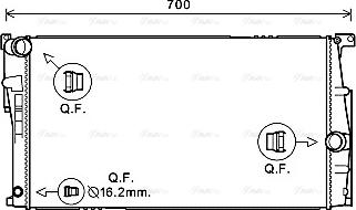 Ava Quality Cooling BW2453 - Radiator, mühərrikin soyudulması www.furqanavto.az