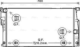 Ava Quality Cooling BW2447 - Radiator, mühərrikin soyudulması furqanavto.az