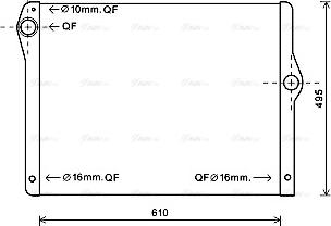 Ava Quality Cooling BW2430 - Radiator, mühərrikin soyudulması furqanavto.az