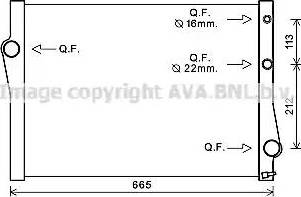 Ava Quality Cooling BW2471 - Radiator, mühərrikin soyudulması furqanavto.az