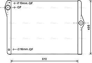 Ava Quality Cooling BW2596 - Radiator, mühərrikin soyudulması furqanavto.az