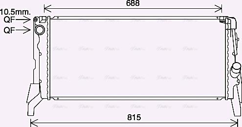 Ava Quality Cooling BW2587 - Radiator, mühərrikin soyudulması furqanavto.az