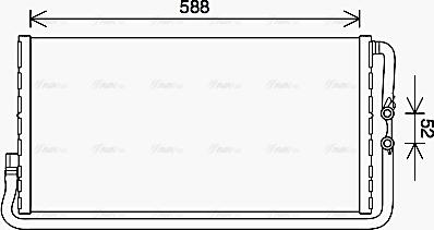Ava Quality Cooling BW2568 - Radiator, mühərrikin soyudulması furqanavto.az