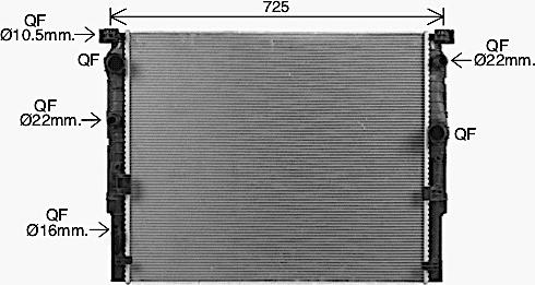 Ava Quality Cooling BW2620 - Radiator, mühərrikin soyudulması furqanavto.az