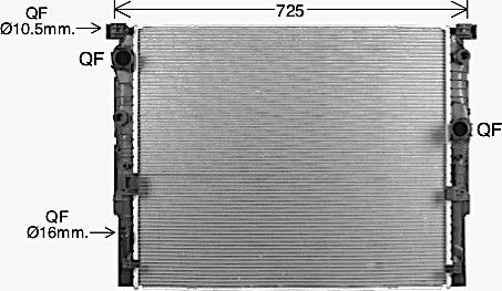 Ava Quality Cooling BW2623 - Radiator, mühərrikin soyudulması furqanavto.az