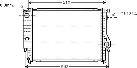 Ava Quality Cooling BW 2047 - Radiator, mühərrikin soyudulması furqanavto.az