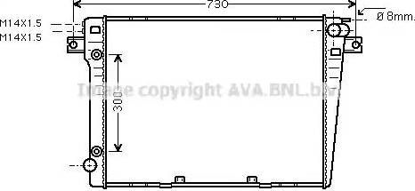 Ava Quality Cooling BW 2058 - Radiator, mühərrikin soyudulması furqanavto.az