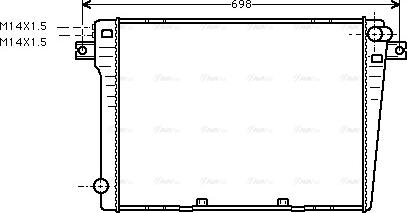 Ava Quality Cooling BW 2057 - Radiator, mühərrikin soyudulması furqanavto.az