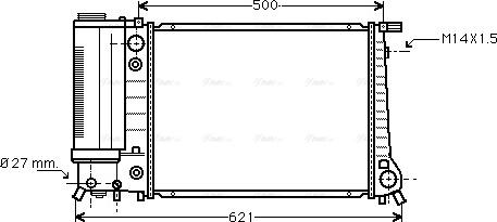 Ava Quality Cooling BW 2084 - Radiator, mühərrikin soyudulması furqanavto.az