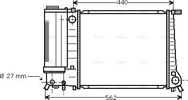 Ava Quality Cooling BW 2081 - Radiator, mühərrikin soyudulması furqanavto.az
