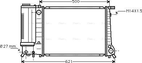 Ava Quality Cooling BW 2083 - Radiator, mühərrikin soyudulması furqanavto.az