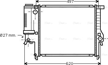 Ava Quality Cooling BW 2139 - Radiator, mühərrikin soyudulması furqanavto.az