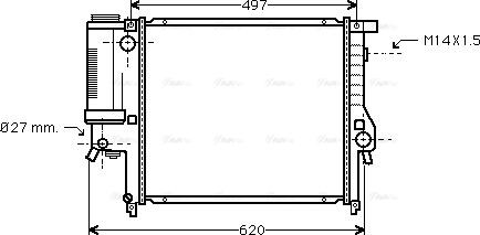 Ava Quality Cooling BW 2124 - Radiator, mühərrikin soyudulması furqanavto.az