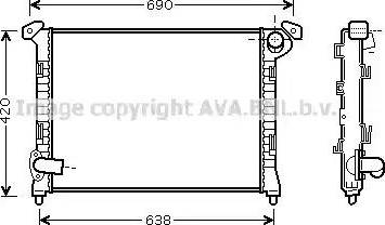 Ava Quality Cooling BW 2314 - Radiator, mühərrikin soyudulması furqanavto.az