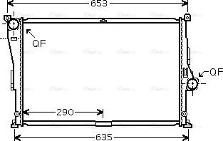 Ava Quality Cooling BW 2335 - Radiator, mühərrikin soyudulması furqanavto.az