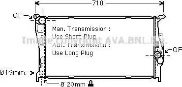 Ava Quality Cooling BWA2294 - Radiator, mühərrikin soyudulması furqanavto.az