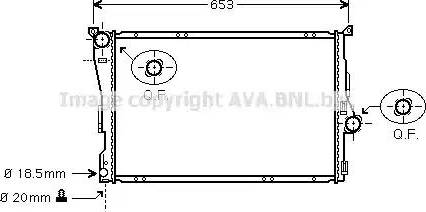 Ava Quality Cooling BW 2205 - Radiator, mühərrikin soyudulması furqanavto.az