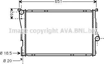 Ava Quality Cooling BW2209 - Radiator, mühərrikin soyudulması furqanavto.az