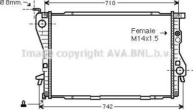 Ava Quality Cooling BWA2202 - Radiator, mühərrikin soyudulması furqanavto.az