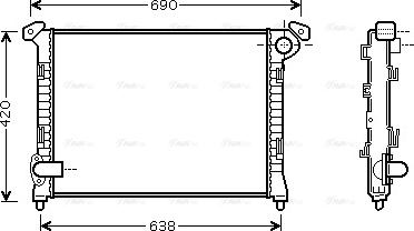 Ava Quality Cooling BW 2286 - Radiator, mühərrikin soyudulması furqanavto.az