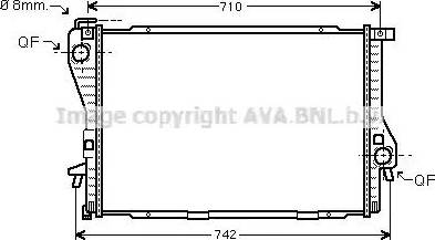 Ava Quality Cooling BW 2235 - Radiator, mühərrikin soyudulması furqanavto.az