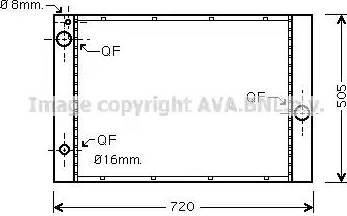 Ava Quality Cooling BW 2236 - Radiator, mühərrikin soyudulması furqanavto.az