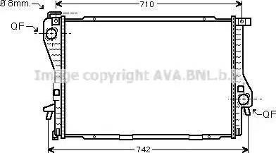 Ava Quality Cooling BW 2233 - Radiator, mühərrikin soyudulması furqanavto.az