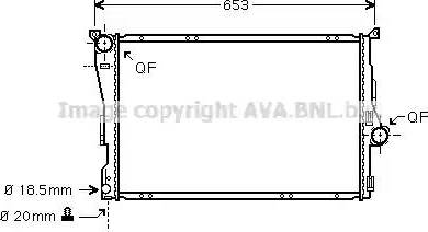 Ava Quality Cooling BW 2278 - Radiator, mühərrikin soyudulması furqanavto.az