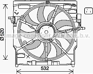 Ava Quality Cooling BW7563 - Fen, radiator furqanavto.az
