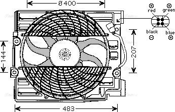 Ava Quality Cooling BW 7509 - Fen, radiator furqanavto.az