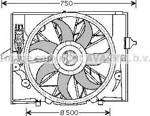 Ava Quality Cooling BW 7504 - Fen, radiator www.furqanavto.az