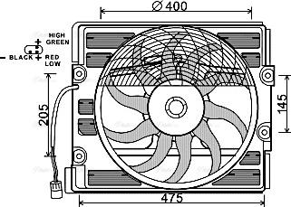 Ava Quality Cooling BW 7512 - Fen, radiator furqanavto.az