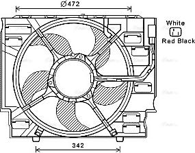 Ava Quality Cooling BW7536 - Fen, radiator furqanavto.az