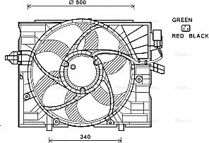 Ava Quality Cooling BW7532 - Fen, radiator furqanavto.az