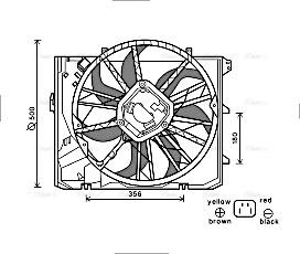 Ava Quality Cooling BW7528 - Fen, radiator furqanavto.az