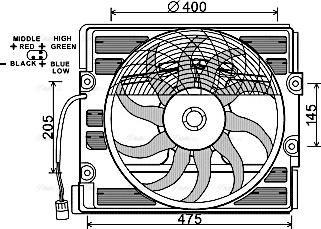 Ava Quality Cooling BW 7527 - Fen, radiator furqanavto.az