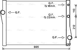Ava Quality Cooling BWA2471 - Radiator, mühərrikin soyudulması furqanavto.az