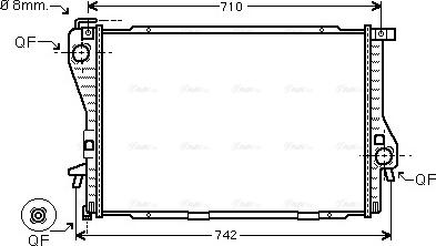 Ava Quality Cooling BWA2300 - Radiator, mühərrikin soyudulması furqanavto.az