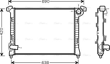 Ava Quality Cooling BWA2314 - Radiator, mühərrikin soyudulması furqanavto.az