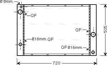 Ava Quality Cooling BWA2338 - Radiator, mühərrikin soyudulması furqanavto.az