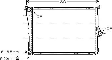 Ava Quality Cooling BWA2291 - Radiator, mühərrikin soyudulması furqanavto.az