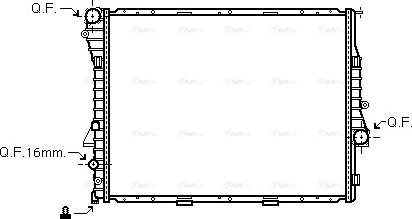 Ava Quality Cooling BWA2276 - Radiator, mühərrikin soyudulması furqanavto.az