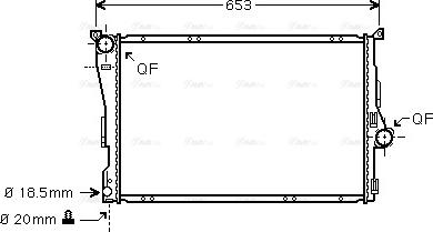 Ava Quality Cooling BWA2278 - Radiator, mühərrikin soyudulması furqanavto.az