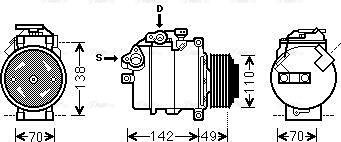 Ava Quality Cooling BWAK411 - Kompressor, kondisioner furqanavto.az