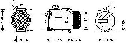 Ava Quality Cooling BWAK017 - Kompressor, kondisioner furqanavto.az