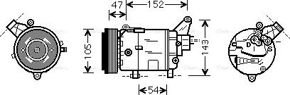 Ava Quality Cooling BWAK076 - Kompressor, kondisioner furqanavto.az