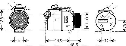 Ava Quality Cooling BWAK309 - Kompressor, kondisioner furqanavto.az