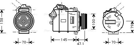 Ava Quality Cooling BWAK306 - Kompressor, kondisioner furqanavto.az