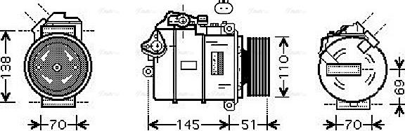 Ava Quality Cooling BWAK384 - Kompressor, kondisioner furqanavto.az